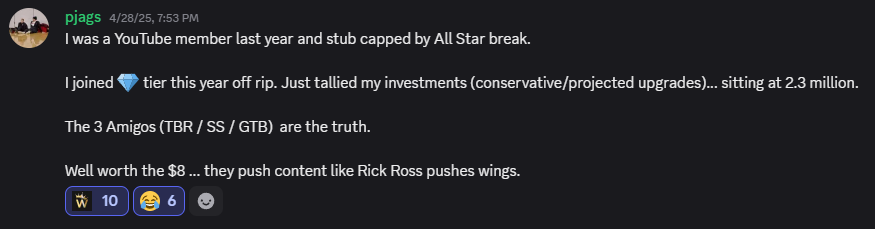 piags's success story - I was a YouTube member last year and stub capped b